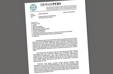 Dewan Pers Himbau Jika Ada Insan Pers Paksa Minta THR, Laporkan !