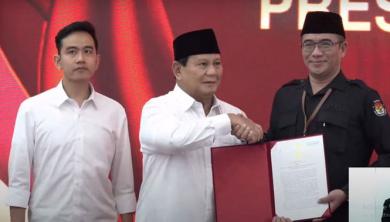 Prabowo-Gibran Resmi Presiden dan Wakil Presiden Terpilih 2024-2029
