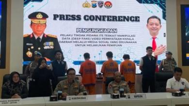 Sindikat Deep Fake Asal Jabar Dilibas Ditressiber Polda Jatim