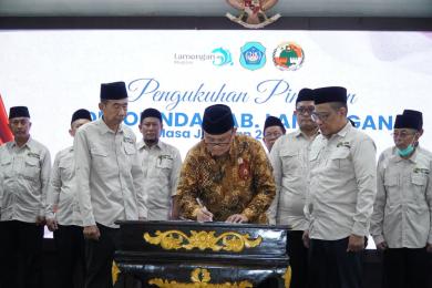 Pimpinan Dekopinda Lamongan Masa Bakti 2025 – 2030 Dikukuhkan