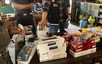 Satpol PP Lamongan In Action, Ribuan Rokok Bodong Diamankan